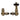 York Thermostatic Corner Radiator Valve - Antique Brass